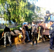 Помощь пострадавшим в г. Хадыженкске Апшеронского района.